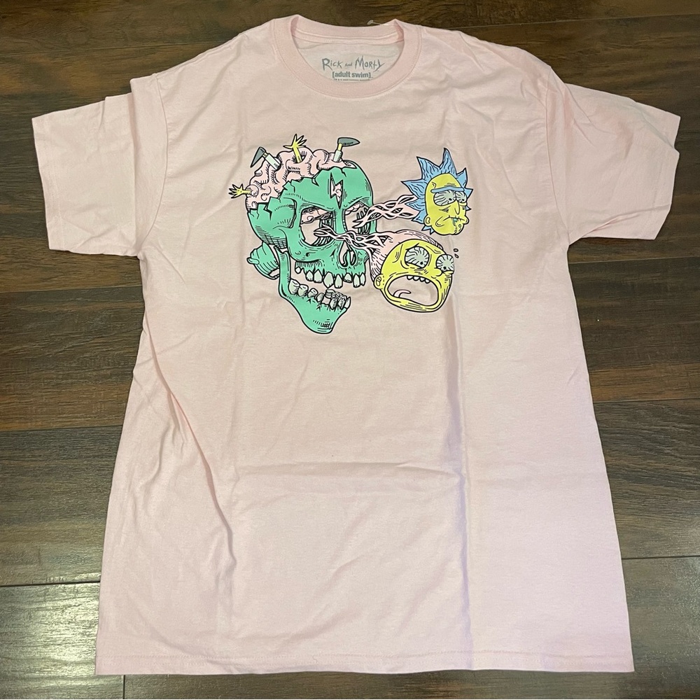 Rick and Morty Pink Graphic Tee